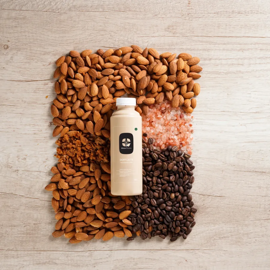 Doff Latte bersama bahan-bahannya