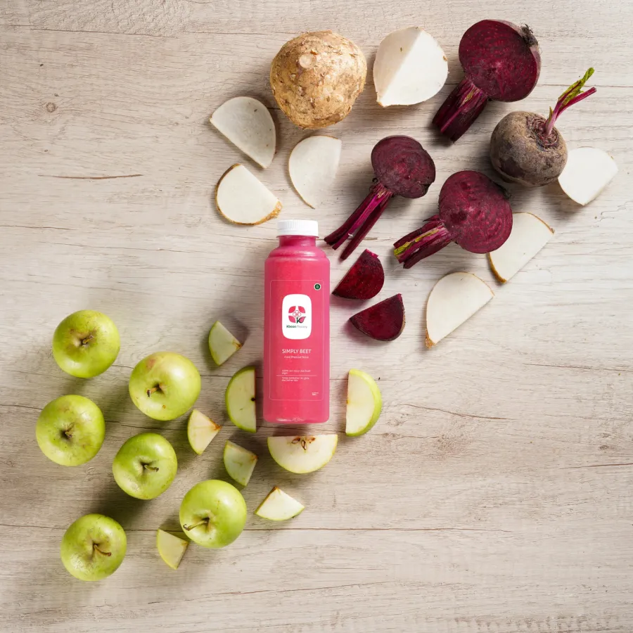 Simply Beet bersama bahan-bahannya