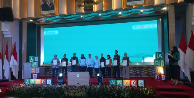 Panggung acara Edukasi GGL bersama Kementerian Kesehatan
